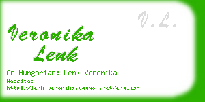 veronika lenk business card